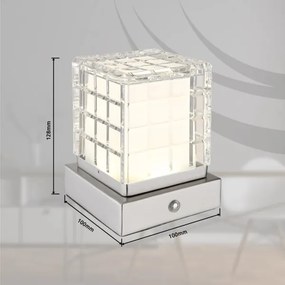 Globo 21009W - LED Dimmelhető asztali lámpa LUNKI LED/2,5W/3,7V