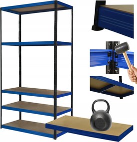 Tárolószekrény fém állvány Helios 180x110x35cm 5Px175kg Tartós