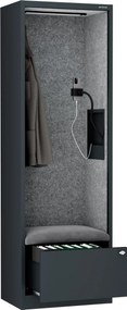 Sally 600mm korpus Antracytowy - siedzisko Szary