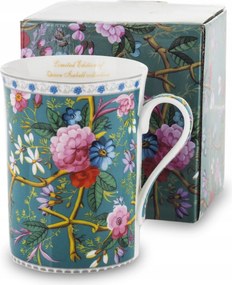 Elegáns Nagy Porcelán Bögre Virágok