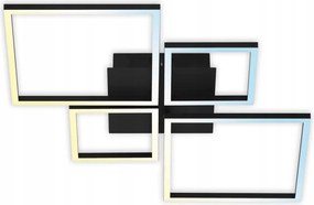 Led mennyezeti lámpa Briloner 38W Cct 75cm fekete távirányítóval