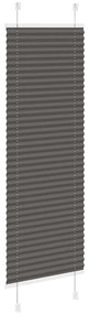 pliszírozott redőny fekete 40x150 cm szövetszélesség 39,4 cm