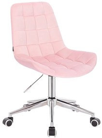 HR590K Púderrózsaszín modern velúr szék
