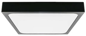 LED Fürdőszobai mennyezeti lámpa LED/30W/230V 4000K IP44 42x42 cm fekete