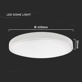 LED Fürdőszobai mennyezeti lámpa LED/30W/230V 3000K IP44 átm. 42 cm fehér
