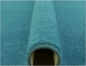 Türkiz Szőnyeg Nappaliba Egyszínű Modern Puha Carousel 150x300 cm