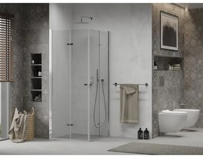 Mexen Lima Duo zuhanykabin 80 x 80 cm, 6 mm-es üveg, átlátszó üveg / króm profil, 856-080-080-02-00