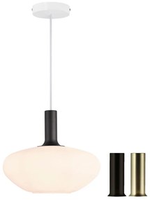 Nordlux Nordlux - ALTON lógcsillár 1xE27/60W/230V fehér/fekete/antikolt réz NX0009