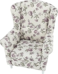 Füles fotel, szövet rose 18, CHARLOT