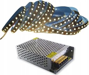 Kész szett Led szalag 2835 120LED/m fehér meleg bútorvilágítás 5m