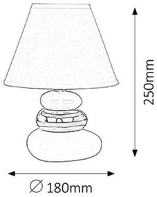 Rabalux 4950 - Asztali lámpa SALEM E14/40W/230V