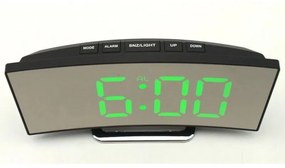 Tükrös Íves Design LED Digitális ébresztő óra - DT-6507