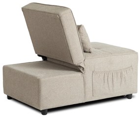 Ágyazható Fotel Bézs Színben. IBERIS 67 cm