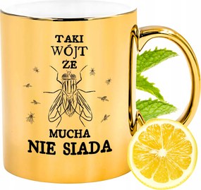 Prémium Arany Csillogó Bögre Ajándék Nyomtatott Fotóval