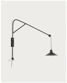 Fekete fali lámpa ø 30 cm Eleazar – Kave Home