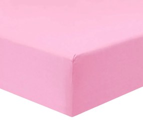 Világos rózsaszín Jersey lepedő TiaHome - 70x140cm