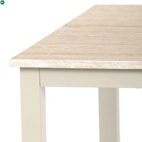 Étkezőasztal 110x70x75 cm, MDF, travertin, GDT-202 TRV