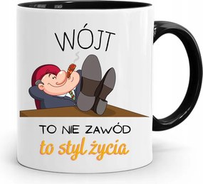 Bögre Fekete Ajándék Egy Életstílus, fényképes nyomtatással