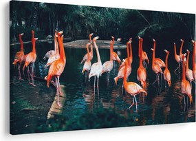 Flamingók csordája (90x60 cm)