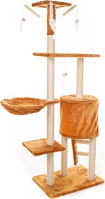 Kaparófa macskáknak Hawaj 138 cm | vörös