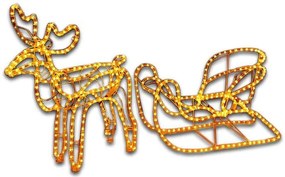 Karácsonyi rénszarvas NEXOS 504x LED 140 cm