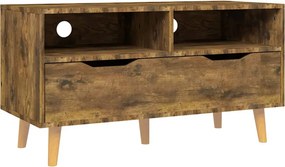 vidaXL füstös tölgy színű szerelt fa TV-szekrény 90 x 40 x 48,5 cm