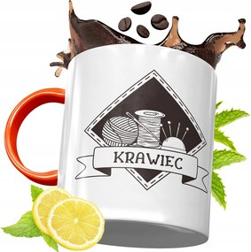 Narancssárga Bögre Szabónak Születésnapi Ajándék fényképes nyomtatással