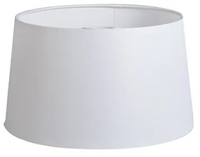 Vászon lámpaernyő fehér kerek lejtős 35/30/20