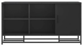 Cipőpad Fekete 100x40x53,5 cm Fából és fémből készült pad