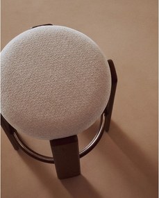 Bézs-sötét natúr színű kőrisfa bárszék (ülésmagasság 75 cm) Granite – Kave Home