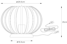 Lucide 78574/25/33 - Asztali lámpa MANUELA 1xE27/40W/230V zöld