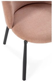 Barackszínű kárpitozott étkezőfotel szett 2 db-os Ginny – MOME