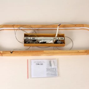 Brilagi - LED csillár kábellel UMEA WOOD LED/30W/230V 70x20 cm fa