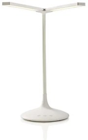 Nedis LTLG3M1WT4 - LED asztali lámpa, állítható fényerő, 6W, 5V, 2200 mAh, fehér