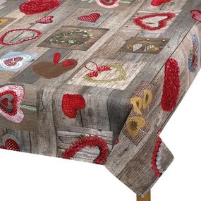 Bellatex Szív abrosz, 70 x 70 cm, 70 x 70 cm