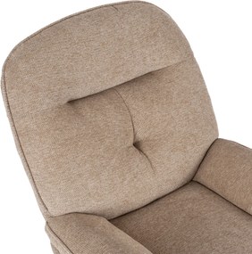 Fotel Wypoczynkowy Obrotowy MESA Beżowy