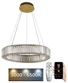NEDES LED állítható csillár kábellel LED/40W/230V 3000-6500K króm/arany + DO ND3542
