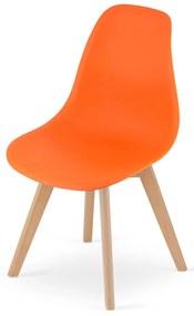 Narancssárga KITO szék bükk lábakkal