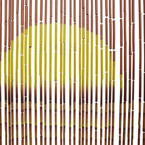 rovaros ajtófüggöny pálmafa nyomtatás 100x220 cm bambusz
