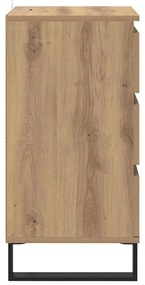 Széf fiókkal kézműves tölgy Faanyag