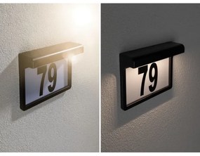 Paulmann 95388 - LED/0,05W IP44 Napelemes házszám érzékelővel DAYTON 4,8V