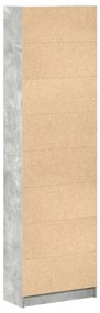 szekrény beton szürke 55x25x189 cm mérnökelt fa