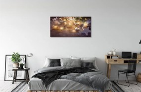 Canvas képek Dísz kúpok tábla fények 140x70 cm