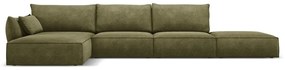 Zöld sarokkanapé (bal oldali) Vanda – Mazzini Sofas