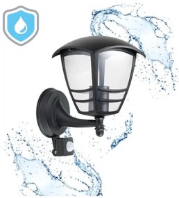 Kültéri fali lámpa érzékelővel TEVIO 1xE27/60W/230V IP54 fekete