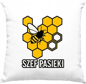 Csíkos főnök párna, fehér