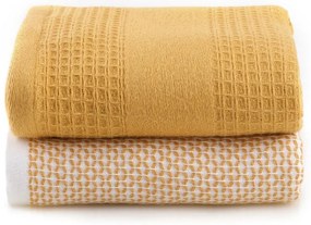 Sárga darázsmintás törölköző szett 2 db-os 40x60 cm Betty – Foutastic