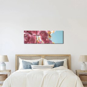 Kép - Cseresznyevirág (órával) (90x30 cm)