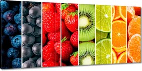 Vászonkép 150x70 Szivárványos gyümölcs mix