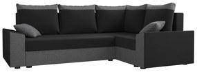 Sarok ülőgarnitúra Paragon Plus (szürke + fekete) (J). 1062174